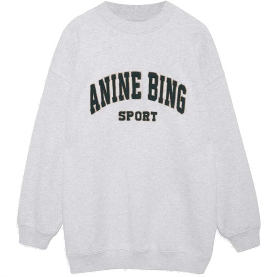 Anine Bing Tyler Sweatshirt, Heather Grey