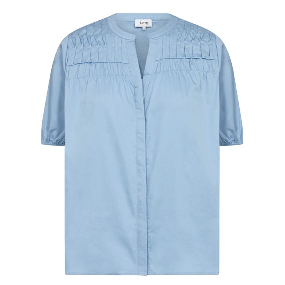 Levete Room LR-ISLA SOLID 111 Bluse, Breezy Blue