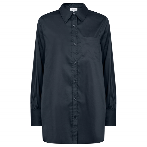 Levete Room LR-ISLA SOLID 114 Skjorte, Dark Navy