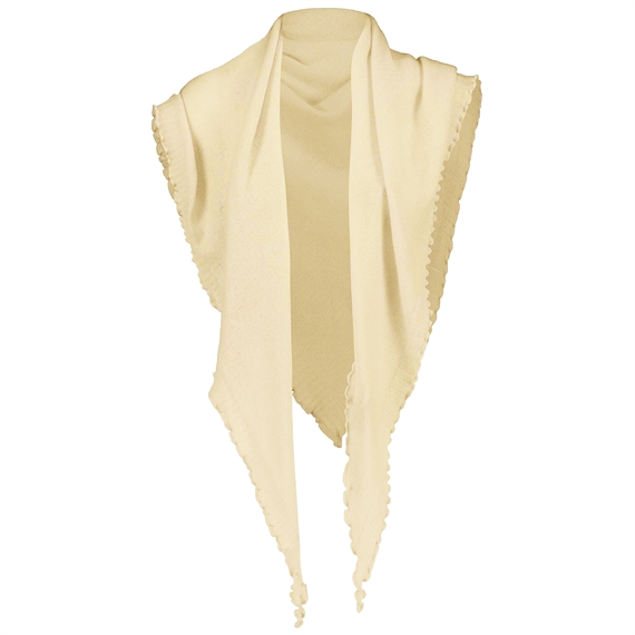 Allude Triangle Cashmere Tørklæde, Creme