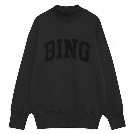 Anine Bing Bradie Sweatshirt, Washed Black 