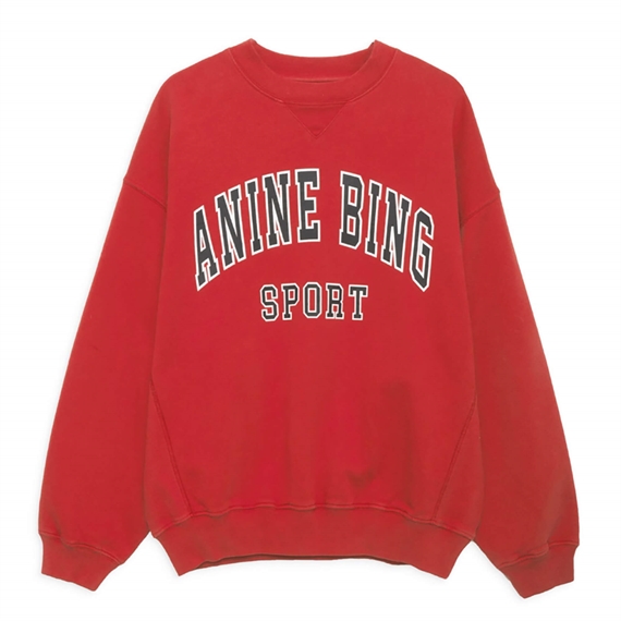 Anine Bing Jaci Sweatshirt, Red