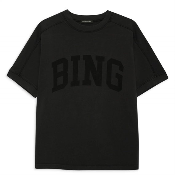 Anine Bing Jaylin T-shirt, Vintage Black 