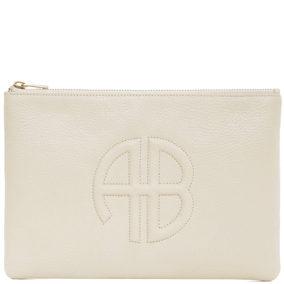 Anine Bing Lili Pouch, Sand Pebbled