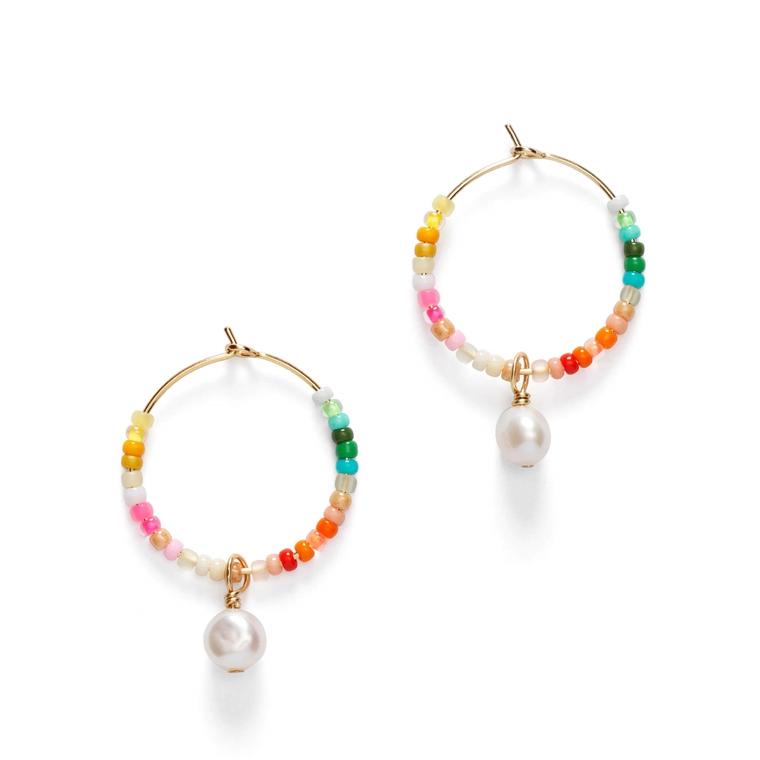 Anni Lu Rainbow Nomad Hoops, Guld 