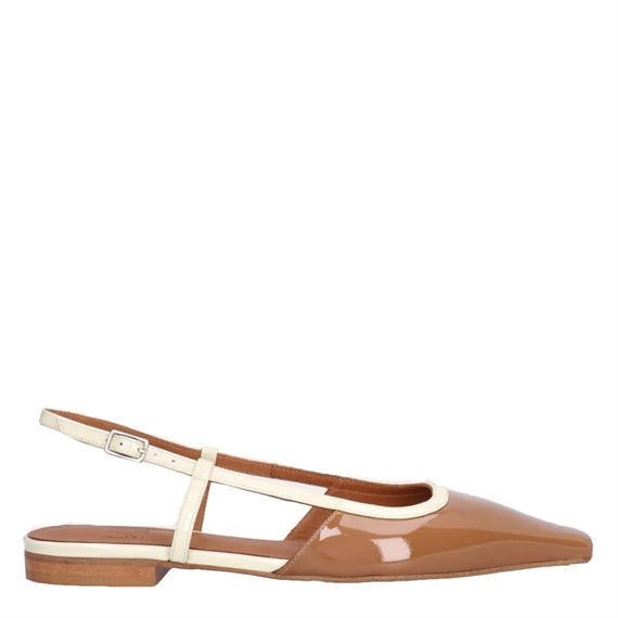 Billi Bi A8030 Slingback Ballerina, Camel Patent