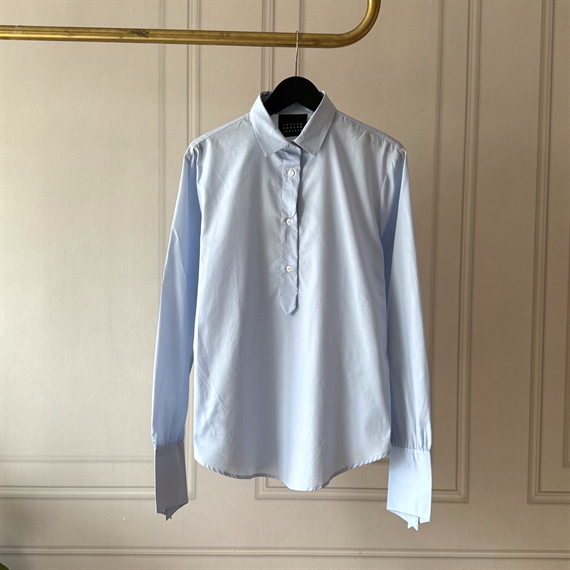 Louise Rømern Freddie Bob Ls Skjorte, Baby Blue Poplin