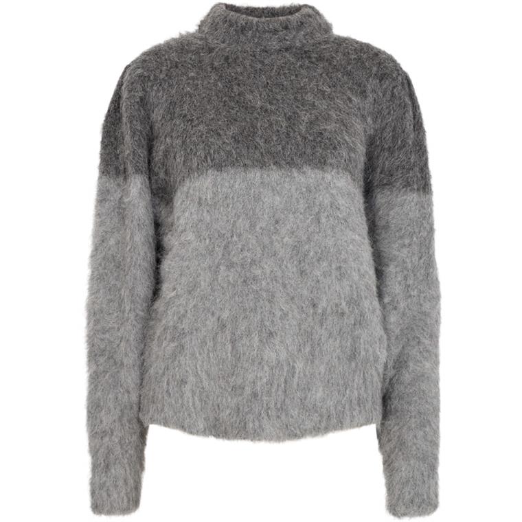 Copenhagen Muse CMPAJA Pullover Strik, Dark Grey Melange