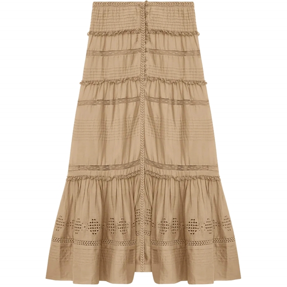 Isabel Marant Etoile Dusta Nederdel, Light Khaki