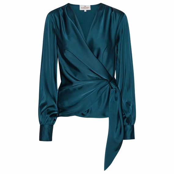 Karmamia Ines Bluse, Semi Rich Teal 