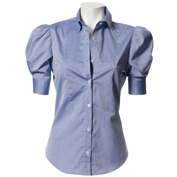 Louise Rømern Freddie New Carrington Skjorte, Dove Blue Poplin 