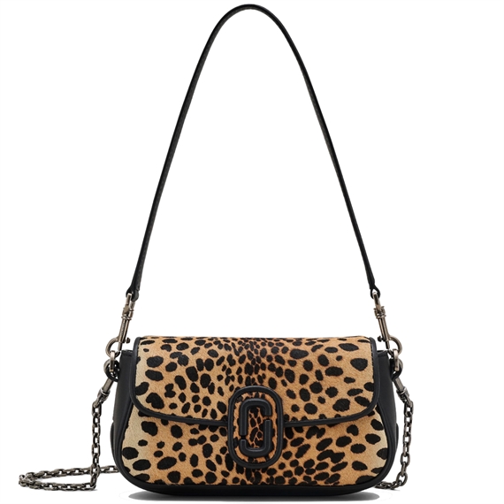 Marc Jacobs The Cheetah Haircalf Clover Shoulder Bag, Black Multi