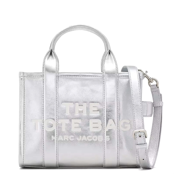 Marc Jacobs The Leather Small Tote, Metallic 