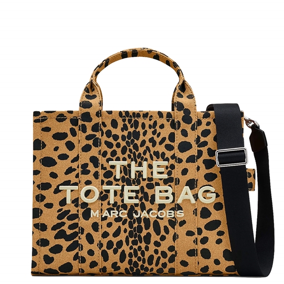 Marc Jacobs The Medium Cheetah Canvas Tote Bag, Black Multi 