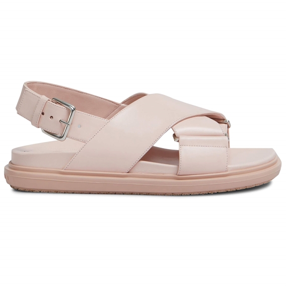 Marni Fussbett Sandaler, Champagne