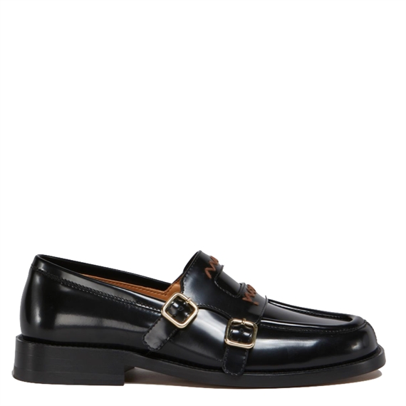 Marni Moccasin Loafers, Polished Calf Leather