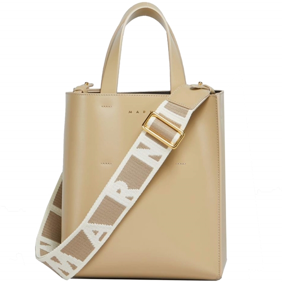 Marni Museo Mini Bag, Winter Wheat