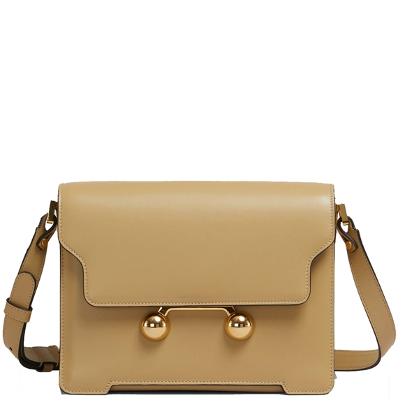 Marni Trunkaroo Medium Shoulder Bag, Camel