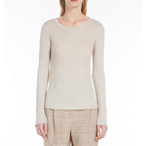 Max Mara Studio Ometto Sweater, Beige