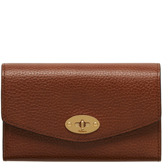 Mulberry Medium Darley Wallet Two-Tone Oak Natural Grain