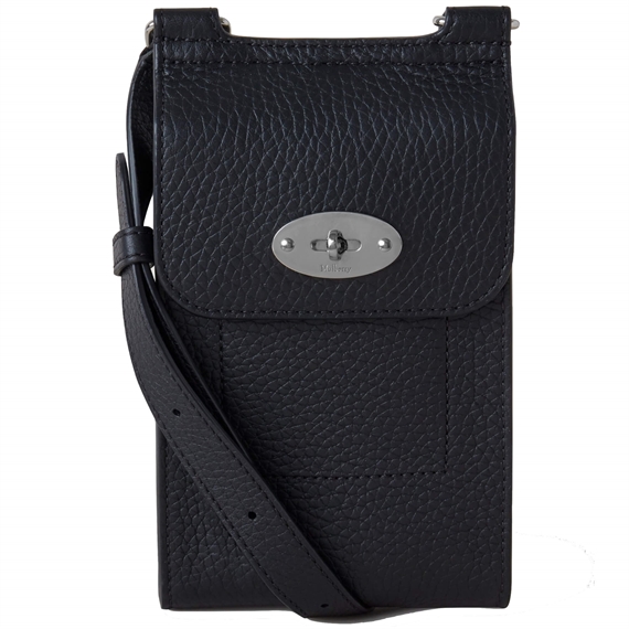 Mulberry Mini Antony Black Heavy Grain 