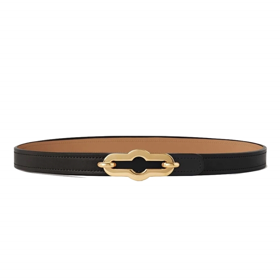 Mulberry Pimlico Reversible Thin Belt Black-Sable