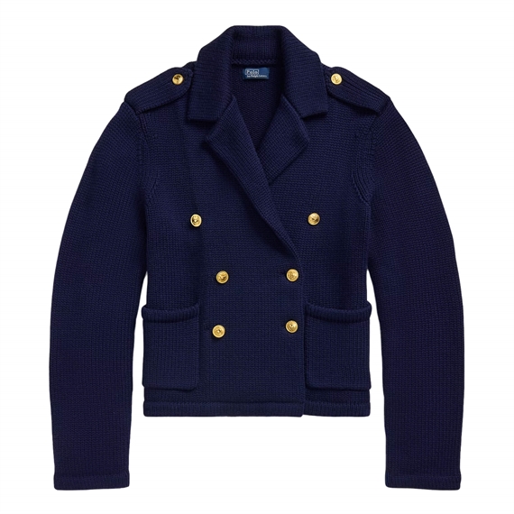 Polo Ralph Lauren Double-Breasted Wool Jumper Blazer, Hunter Navy