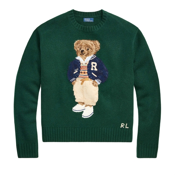 Polo Ralph Lauren Polo Bear Cashmere Striktrøje, Moss Agate 