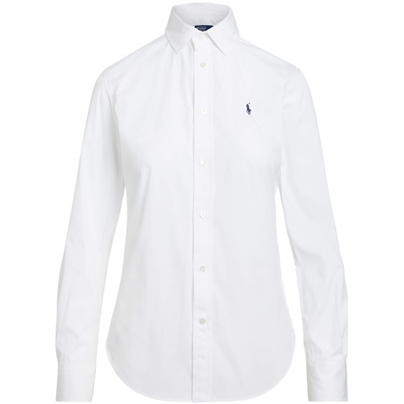 Polo Ralph Lauren Slim Fit Cotton Skjorte, Hvid