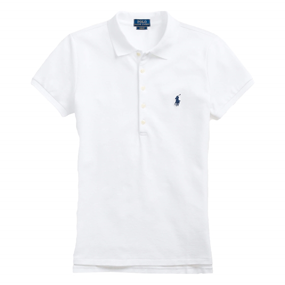 Polo Ralph Lauren Slim Fit Stretch Polo Shirt, Hvid 