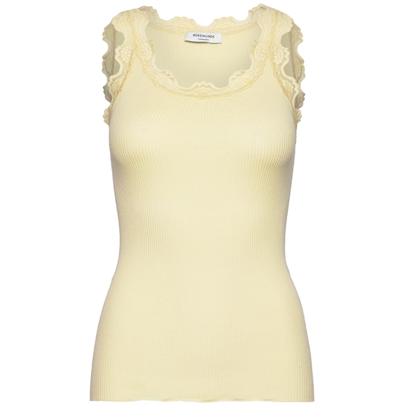 Rosemunde RWBabette Long Lace Top, Pastel Yellow