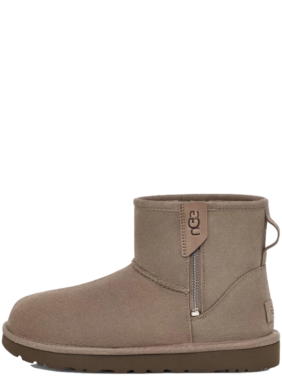 UGG Classic Mini Bailey Zip Støvler, Smoke Plum