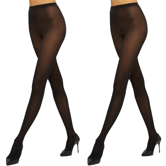 Wolford Velvet Deluxe 50 Duo Pack, Sort